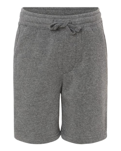 Toddler Lightweight Special Blend Fleece Shorts - Nickel Front