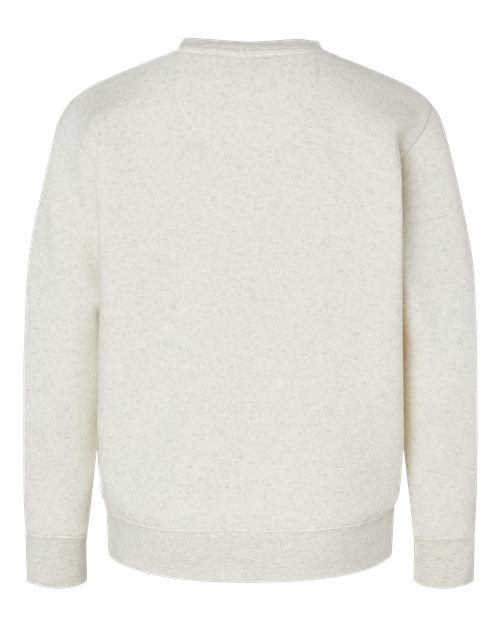 Youth Elevated Fleece Crewneck Sweatshirt - Natural Heather Back