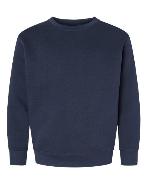 Youth Elevated Fleece Crewneck Sweatshirt - Navy Front