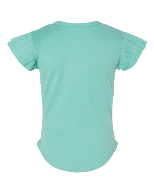 Toddler Flutter Sleeve Tee - Saltwater Back