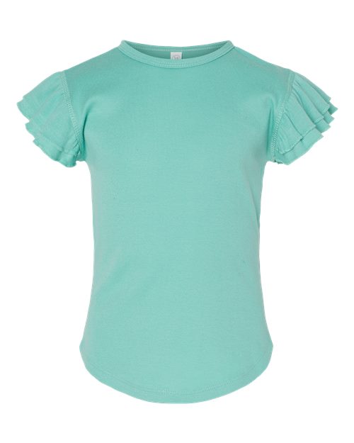 Toddler Flutter Sleeve Tee - Saltwater Front