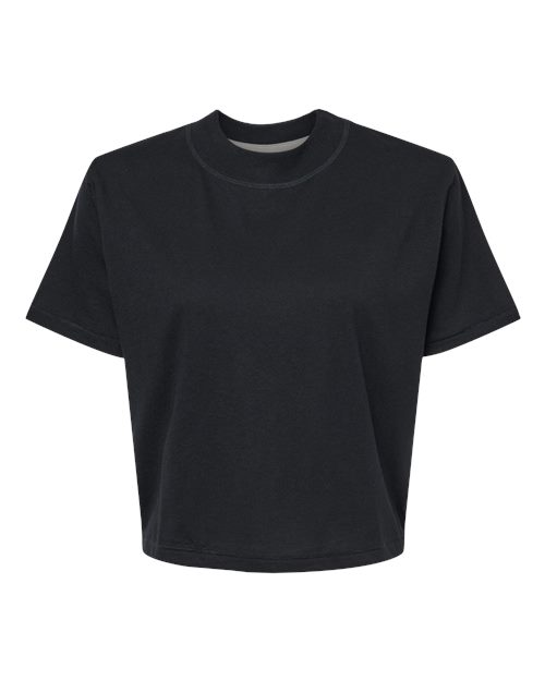 Women's Boxy Tee - Blended Black Front