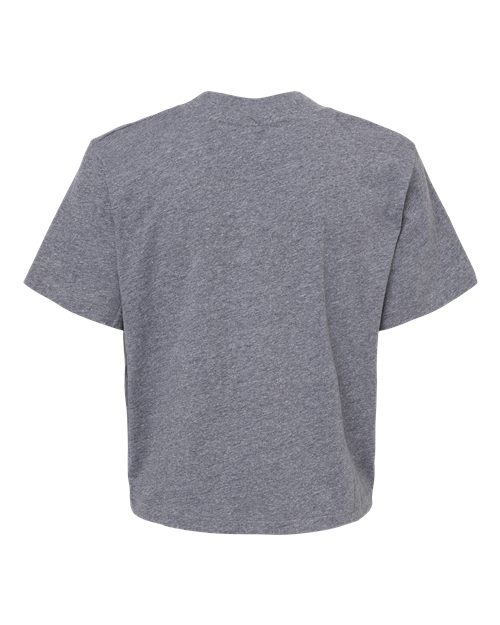 Women's Boxy Tee - Granite Heather Back