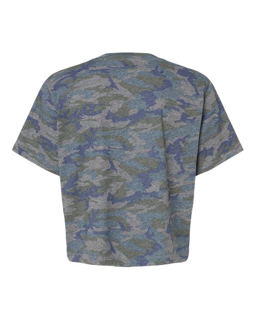 Women's Boxy Tee - Vintage Camo Back