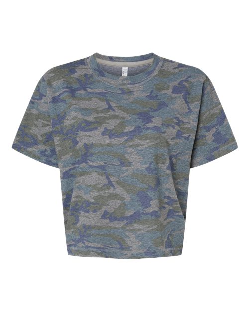 Women's Boxy Tee - Vintage Camo Front