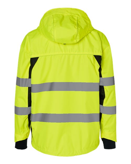 Unisex Premium Black Series® Windbreaker - Lime/ Black Back