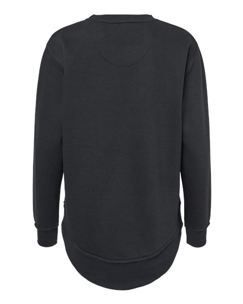 Women's Weekend Fleece Crewneck Sweatshirt - Black Back