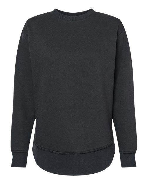Women's Weekend Fleece Crewneck Sweatshirt - Black Front
