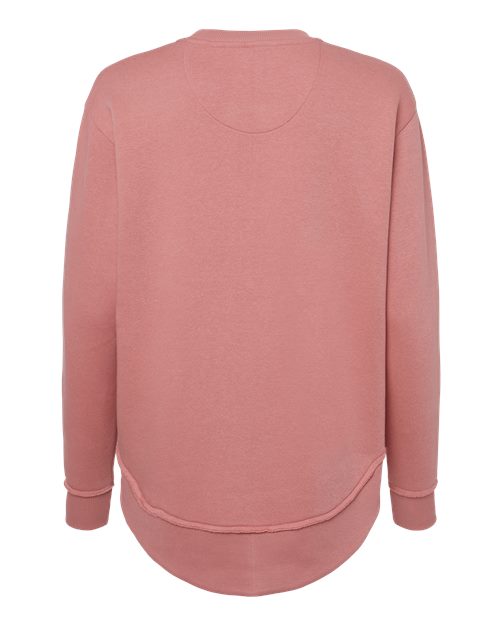 Women's Weekend Fleece Crewneck Sweatshirt - Mauvelous Back