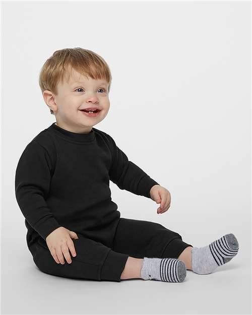 Rabbit Skins Infant Fleece One-Piece - Model Front