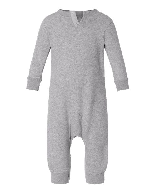 Infant Fleece One-Piece - Heather Back