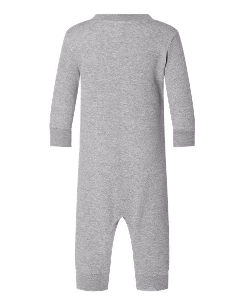 Infant Fleece One-Piece - Heather Front