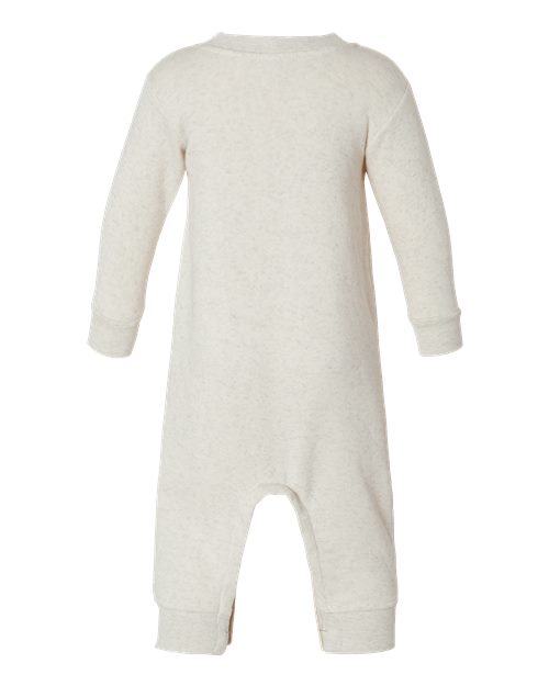 Infant Fleece One-Piece - Natural Heather Front