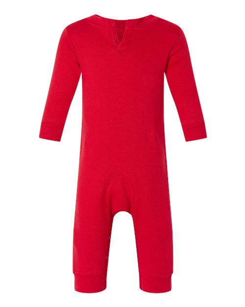 Infant Fleece One-Piece - Red Back