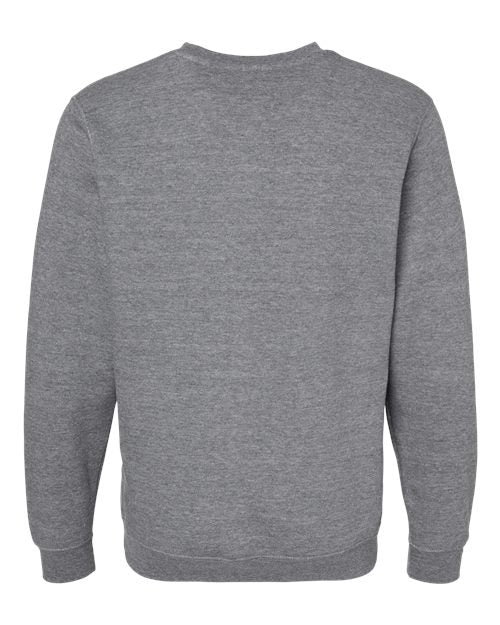 Unisex Elevated Fleece Crewneck Sweatshirt - Granite Heather Back