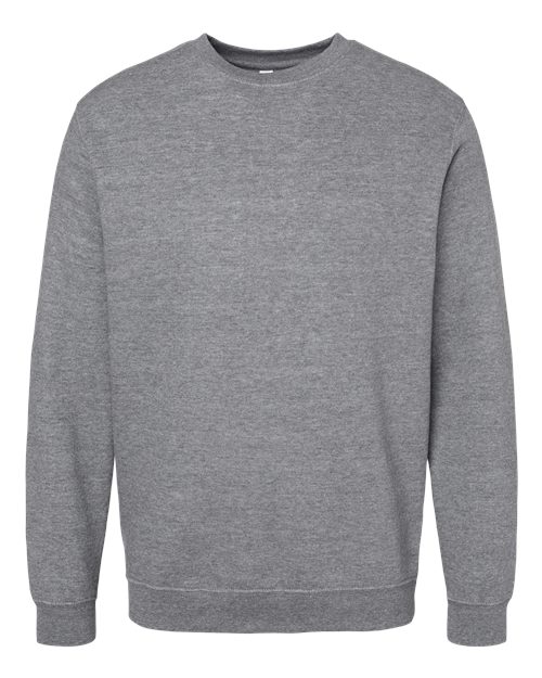 Unisex Elevated Fleece Crewneck Sweatshirt - Granite Heather Front
