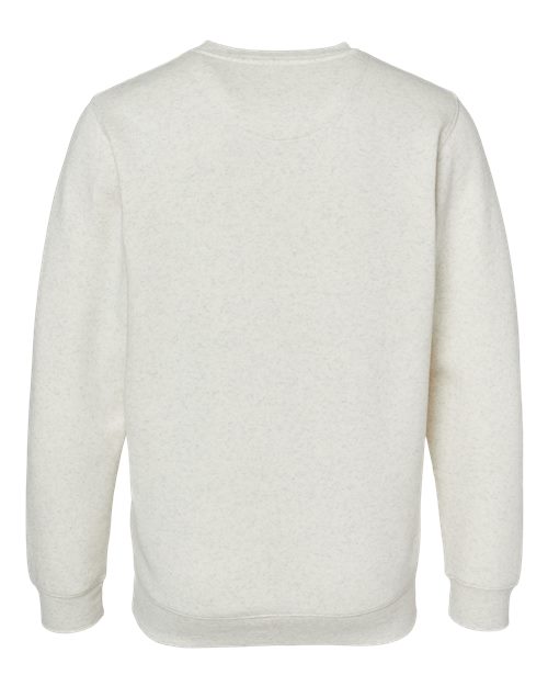 Unisex Elevated Fleece Crewneck Sweatshirt - Natural Heather Back