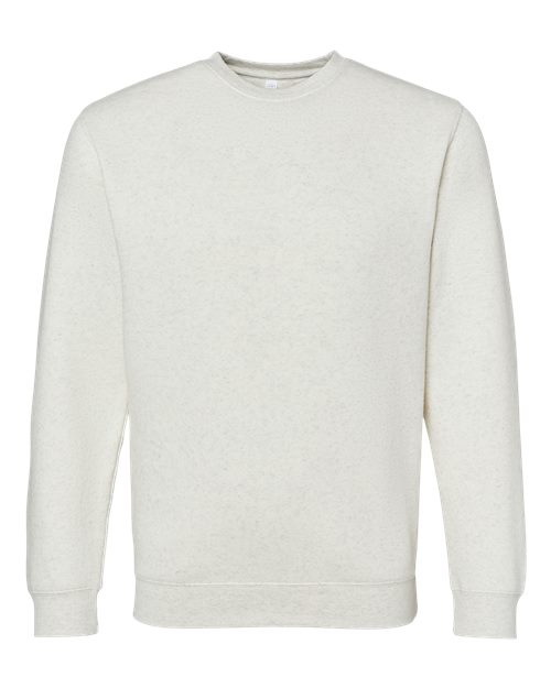 Unisex Elevated Fleece Crewneck Sweatshirt - Natural Heather Front