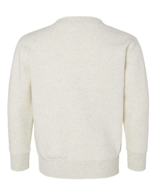 Toddler Fleece Crewneck Sweatshirt - Natural Heather Back
