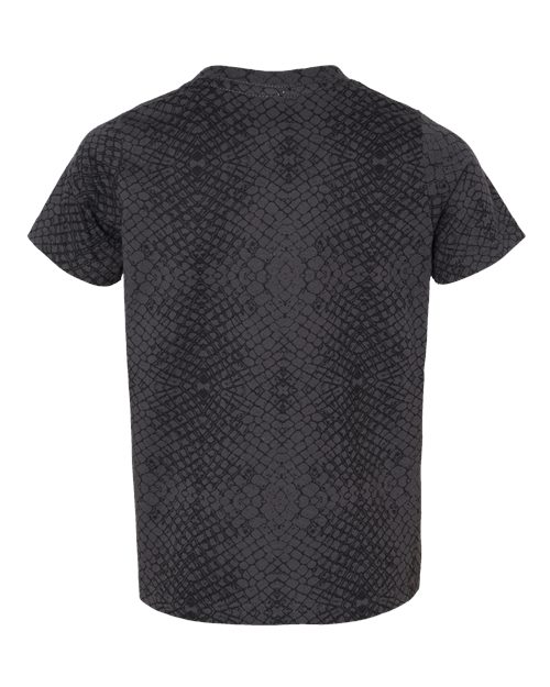 Toddler Fine Jersey Tee - Black Reptile Back
