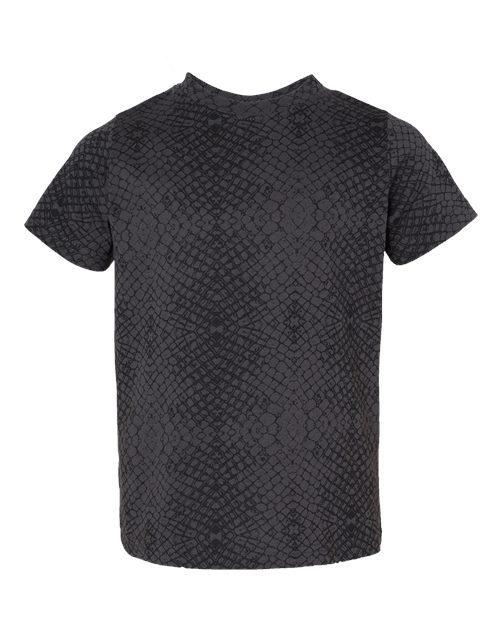 Toddler Fine Jersey Tee - Black Reptile Front