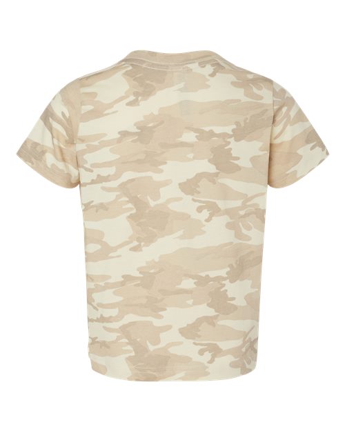 Toddler Fine Jersey Tee - Natural Camo Back