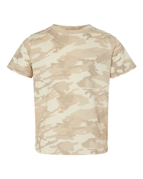 Toddler Fine Jersey Tee - Natural Camo Front