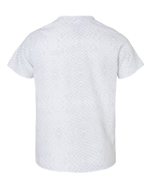 Toddler Fine Jersey Tee - White Reptile Back