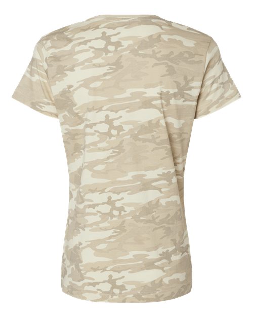 Women's Fine Jersey Tee - Natural Camo Back