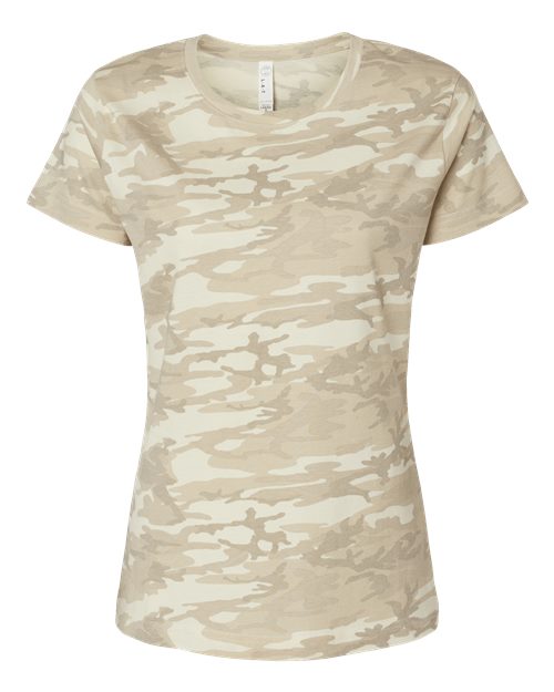 Women's Fine Jersey Tee - Natural Camo Front