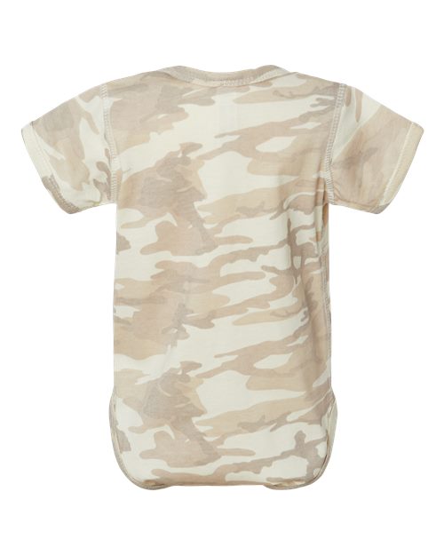 Infant Fine Jersey Bodysuit - Natural Camo Back
