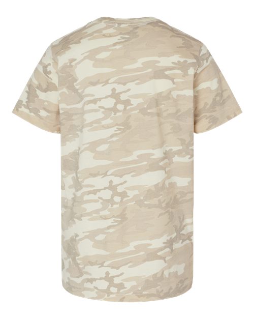 Youth Fine Jersey Tee - Natural Camo Back