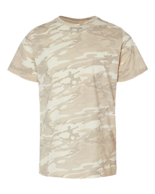 Youth Fine Jersey Tee - Natural Camo Front