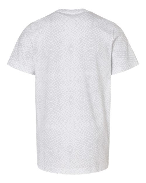 Youth Fine Jersey Tee - White Reptile Back
