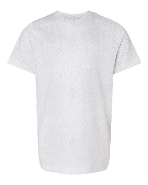 Youth Fine Jersey Tee - White Reptile Front