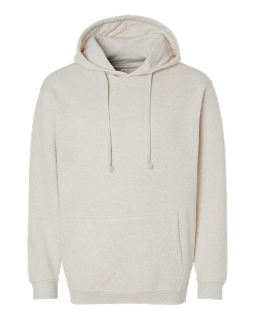 Unisex Elevated Fleece Hoodie Sweatshirt - Natural Heather Front