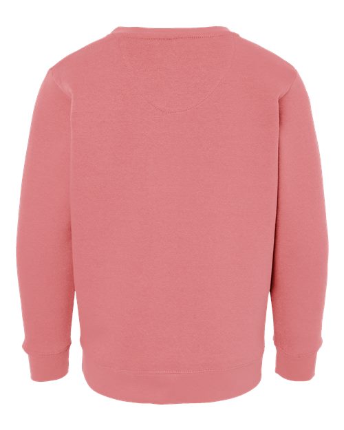 Youth Elevated Fleece Crewneck Sweatshirt - Mauvelous Back