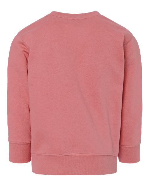 Toddler Fleece Crewneck Sweatshirt - Mauvelous Back