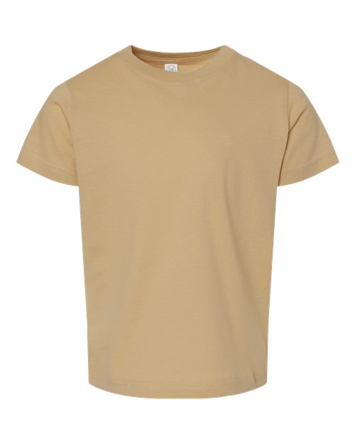Toddler Fine Jersey Tee - Latte Front