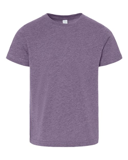 Toddler Fine Jersey Tee - Wisteria Blackout Front