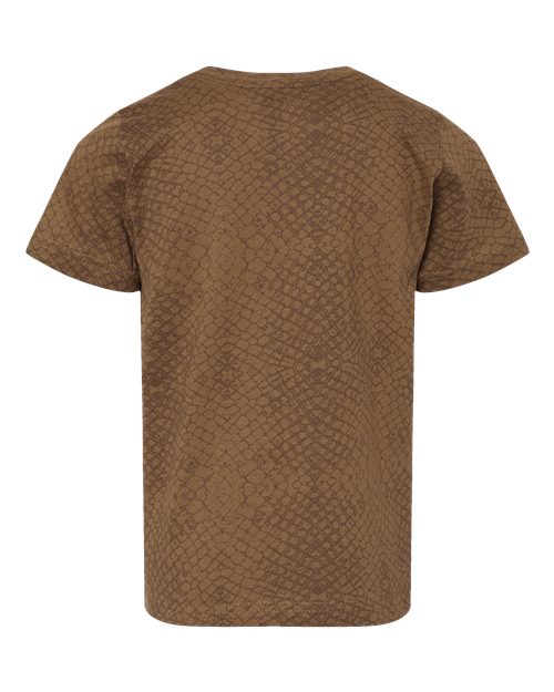 Toddler Fine Jersey Tee - Brown Reptile Back