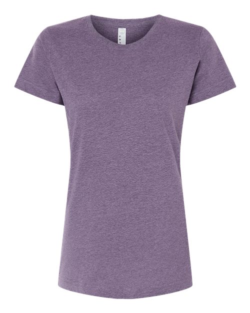 Women's Fine Jersey Tee - Wisteria Blackout Front