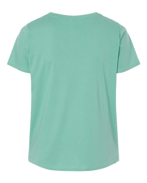 Women's Curvy Collection Fine Jersey Tee - Saltwater Back