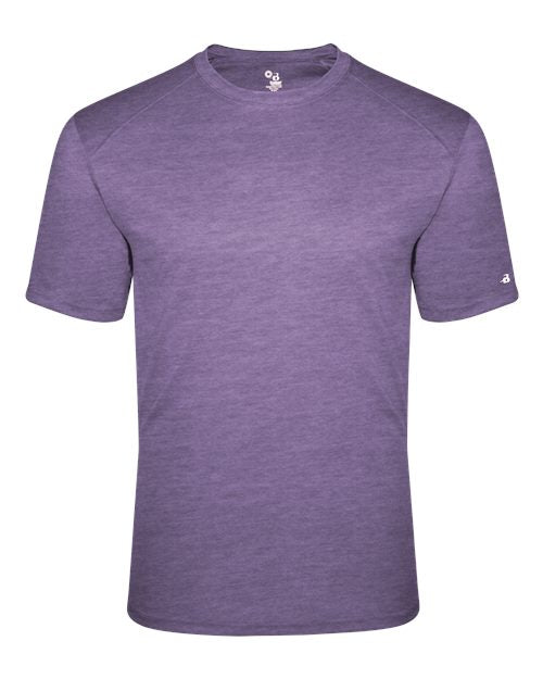 Badger Men's Triblend Performance T-Shirt - Purple Heather Front
