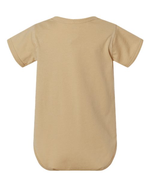 Infant Fine Jersey Bodysuit - Latte Back