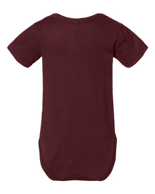 Infant Fine Jersey Bodysuit - Maroon Back