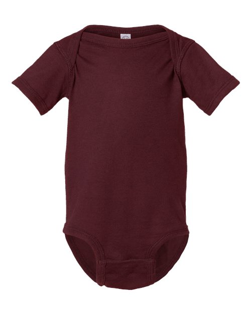 Infant Fine Jersey Bodysuit - Maroon Front