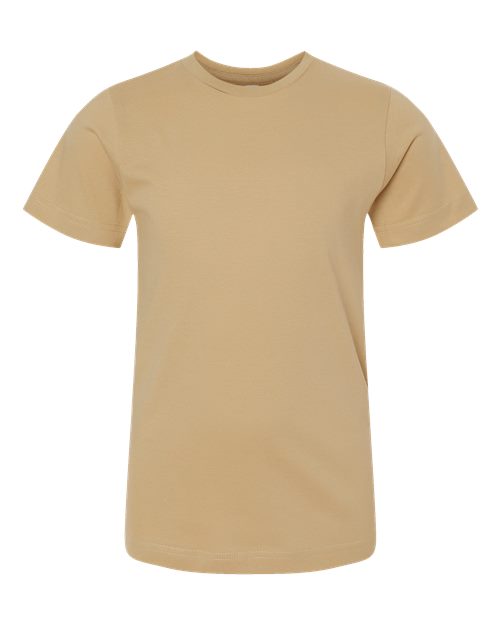 Youth Fine Jersey Tee - Latte Front
