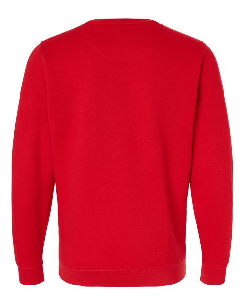 Unisex Elevated Fleece Crewneck Sweatshirt - Red Back