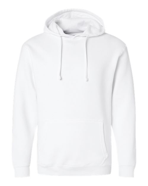 Unisex Elevated Fleece Hoodie Sweatshirt - White Front